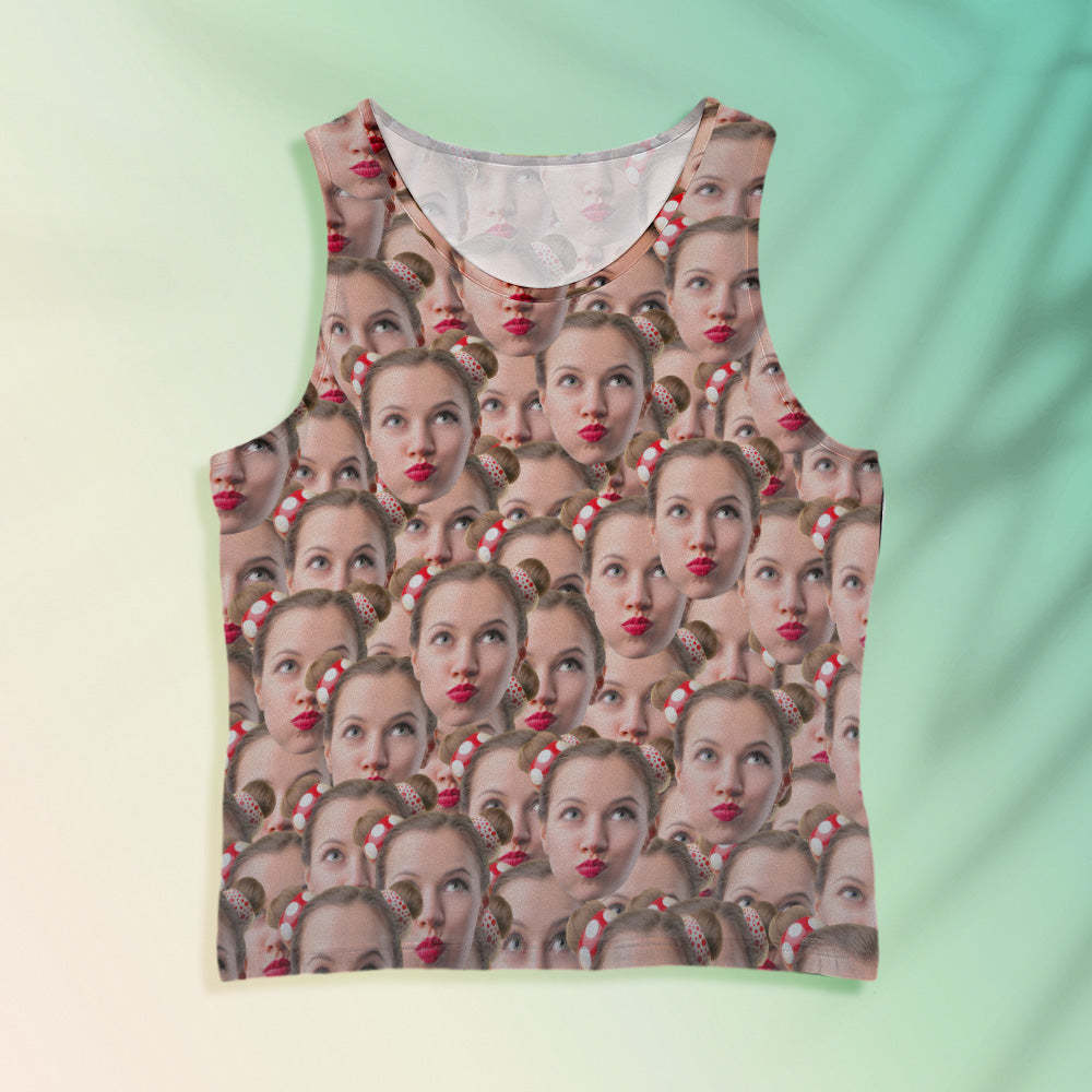 Camiseta Sin Mangas Para Hombre Con Cara Personalizada Mash Face - MyFaceSocksES