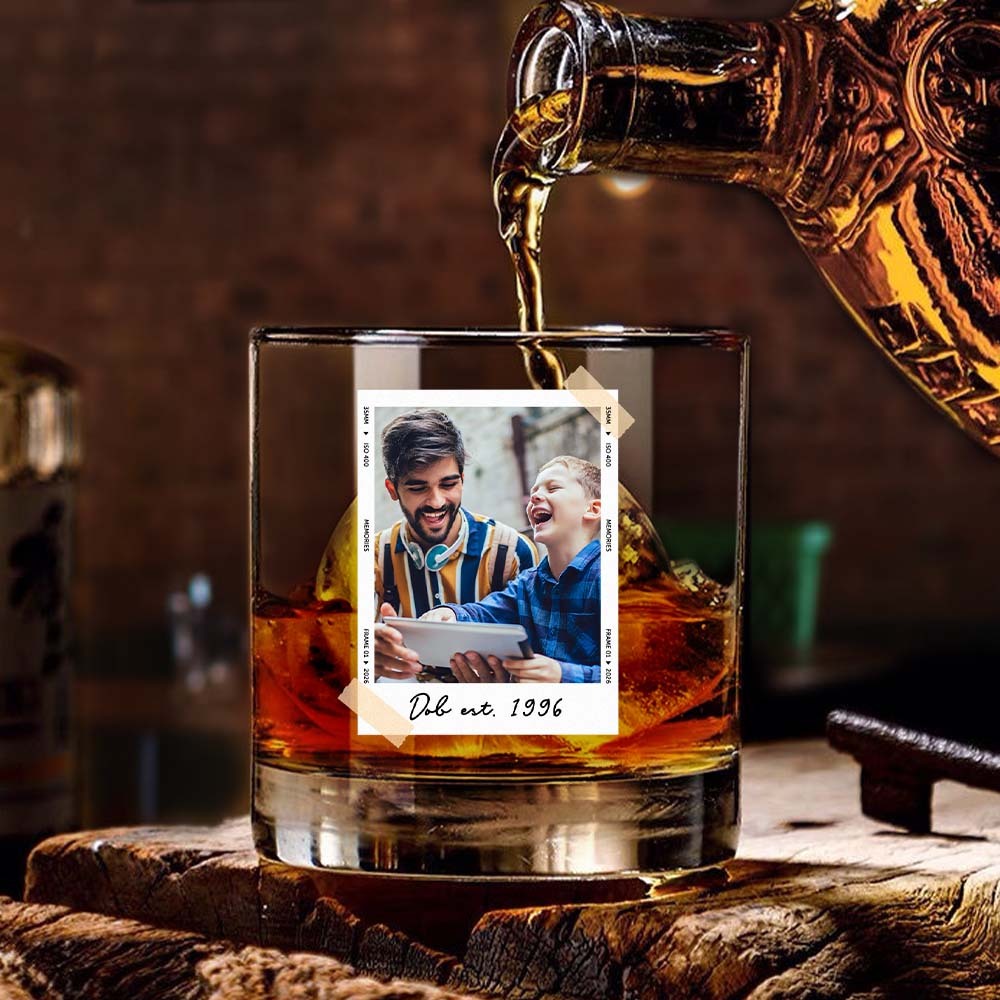 Regalos De Papá, Regalos Para Papá, Foto Personalizada Papá Est Vaso De Whisky, Regalo Del Abuelo, Vaso De Papá, Regalos Para él, Foto De Retrato Vaso De Abuelo, Nuevo Papá - MyFaceSocksES