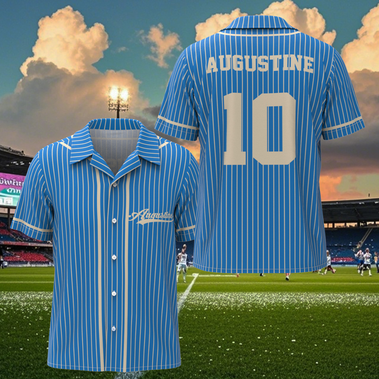Camisa Hawaiana Con Nombre Personalizado Para Amantes Del Deporte, Camiseta De Béisbol - MyFaceSocksES