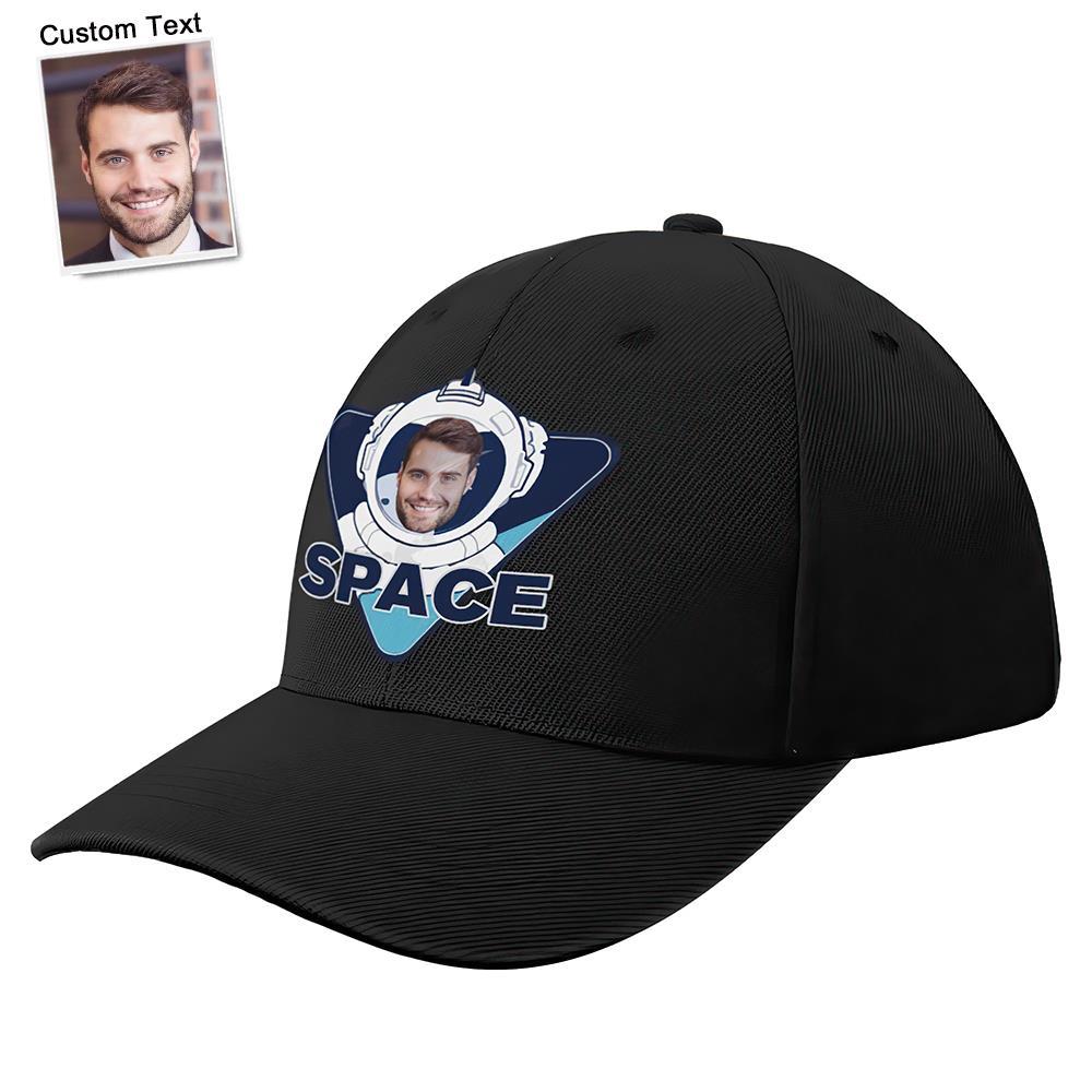 Gorra Personalizada Gorras De Béisbol Con Cara Personalizada Con Texto Adultos Gorras De Moda Impresas Unisex Regalo - Astronauta - MyFaceSocksES