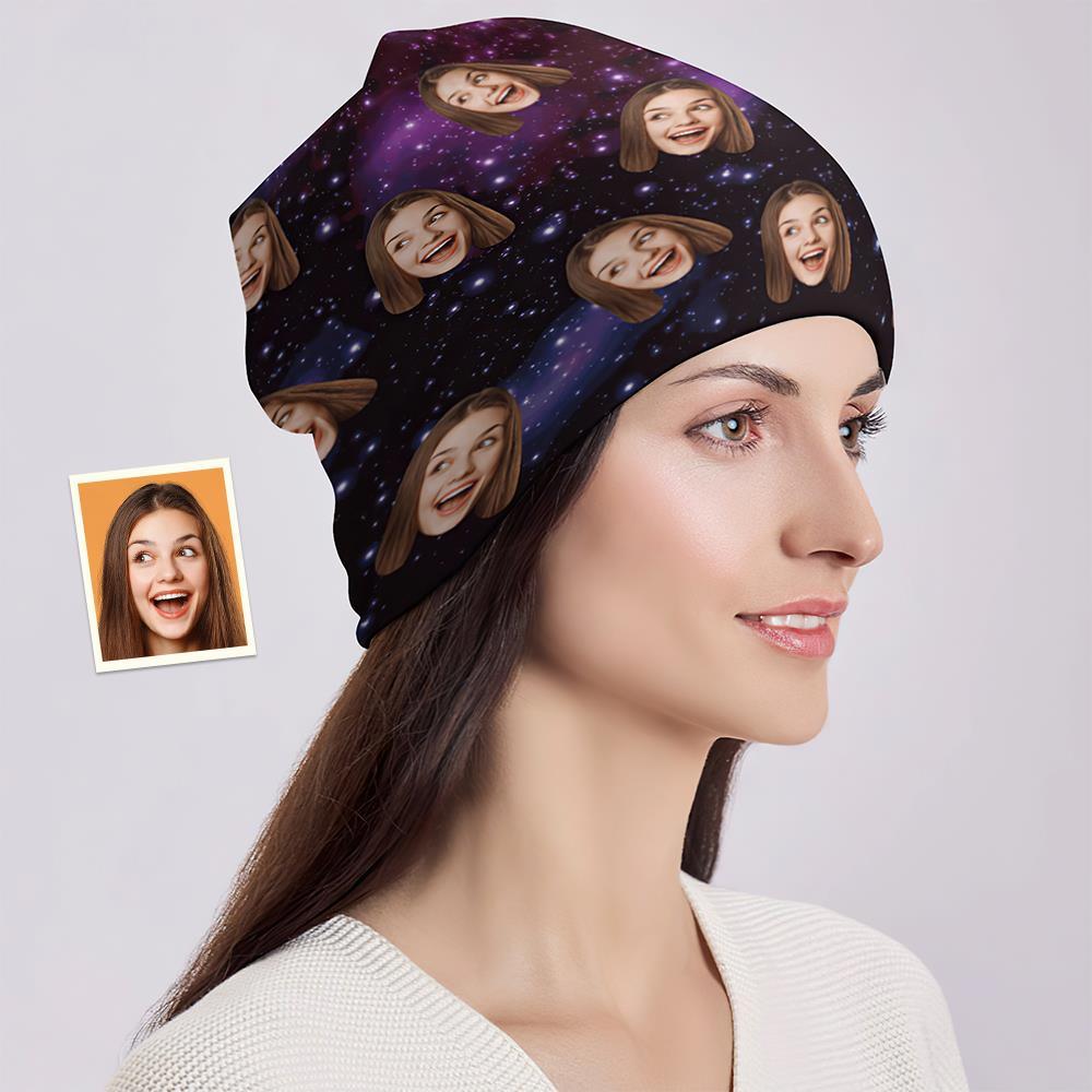 Gorro Con Estampado Completo Personalizado Gorro Con Foto Personalizada Regalo Para Él - Cielo Estrellado - MyFaceSocksES