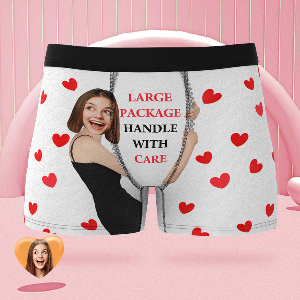 Calzoncillos Bóxer Personalizados Con Cara En El Cuerpo, Paquete Grande, Regalo De San Valentín Travieso Personalizado Para Él - MyFaceSocksES