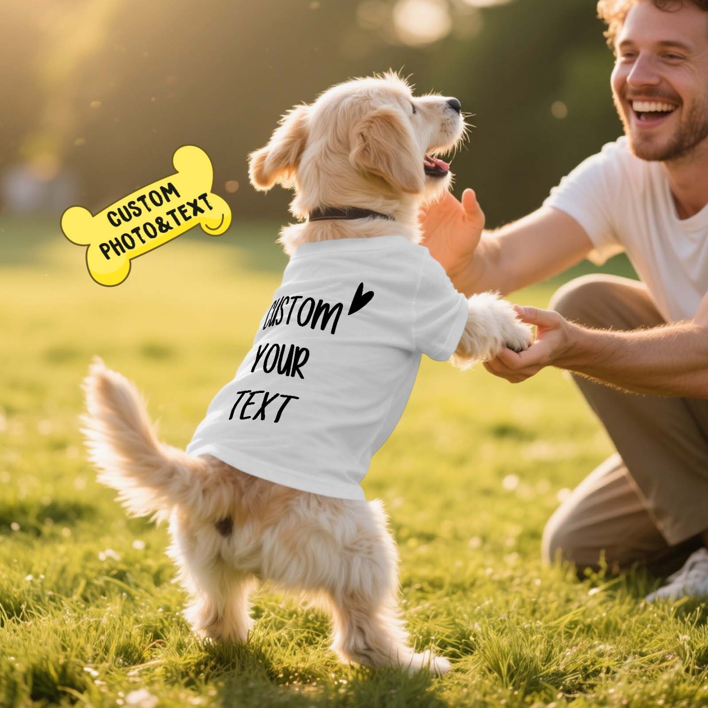 Camiseta Personalizada Con Foto Y Texto Para Perro, Ideal Como Regalo Para Amantes De Las Mascotas. - MyFaceSocksES