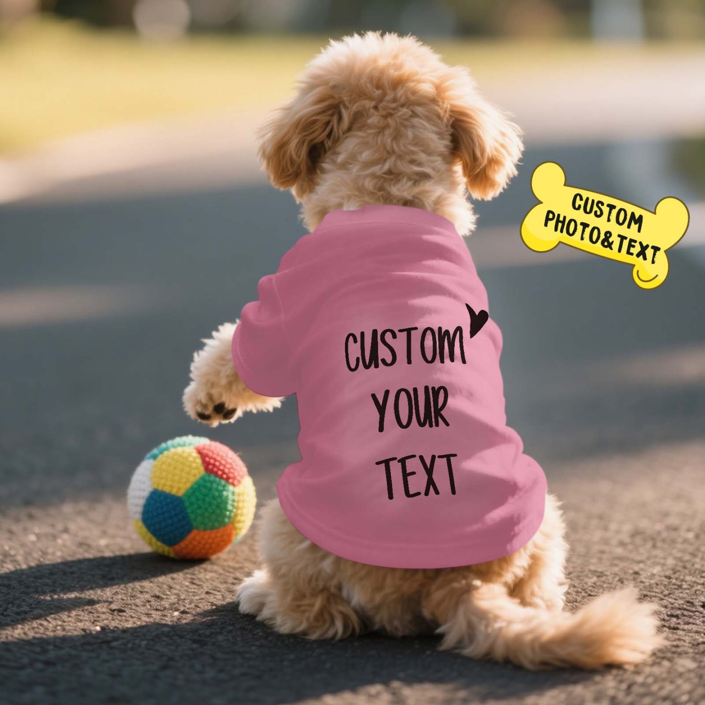 Camiseta Personalizada Con Foto Y Texto Para Perro, Ideal Como Regalo Para Amantes De Las Mascotas. - MyFaceSocksES