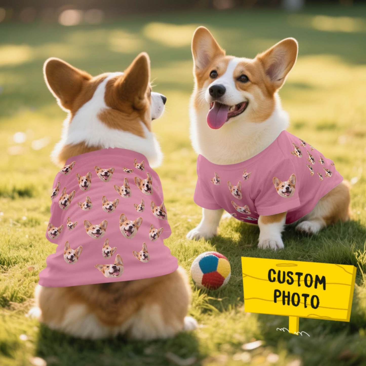 Camiseta Personalizada Con Foto Y Texto Para Perro, Ideal Como Regalo Para Amantes De Las Mascotas. - MyFaceSocksES