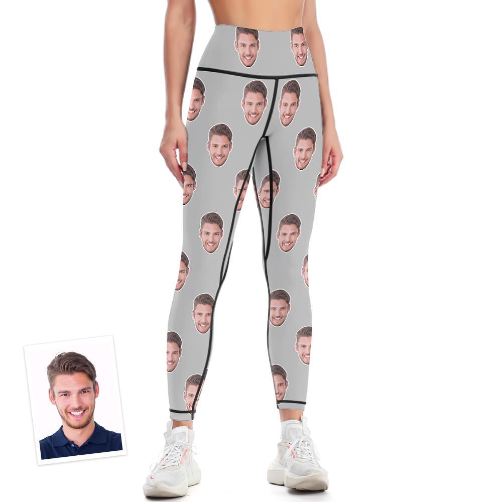 Leggings De Cara Personalizados Pantalones De Yoga Coloridos - MyFaceSocksES