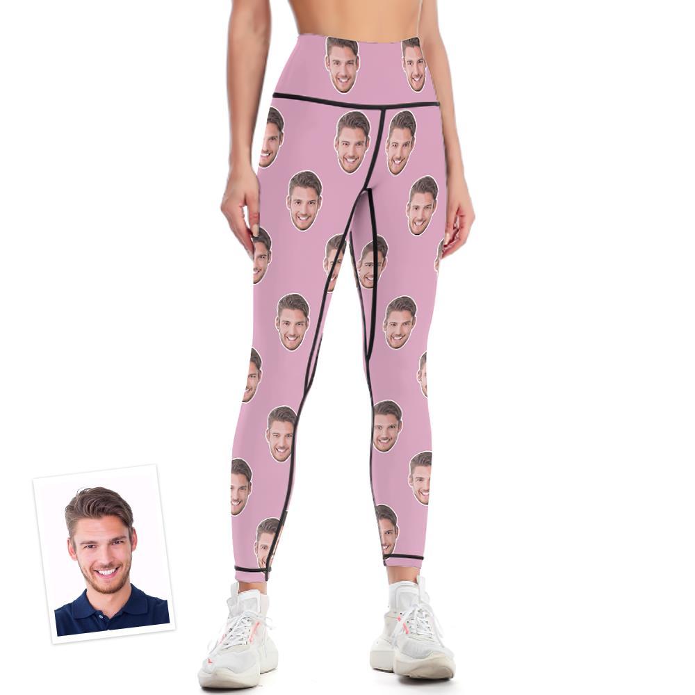 Leggings De Cara Personalizados Pantalones De Yoga Coloridos - MyFaceSocksES
