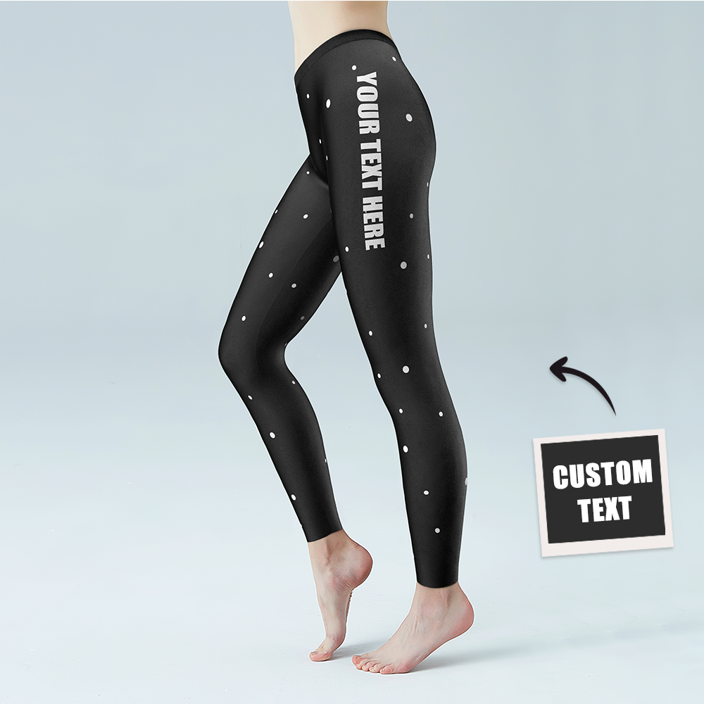 Pantalones De Yoga Para Mujer Leggings Personalizados Medias Personalizadas Con Tu Propio Texto - MyFaceSocksES