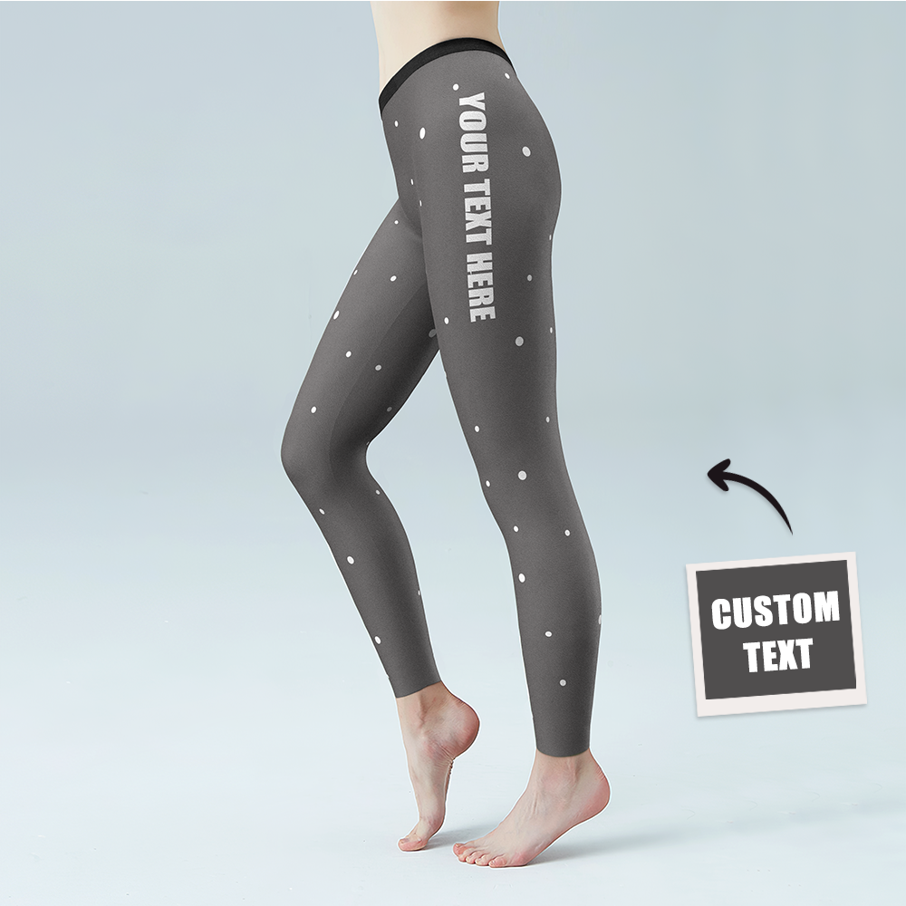 Pantalones De Yoga Para Mujer Leggings Personalizados Medias Personalizadas Con Tu Propio Texto - MyFaceSocksES