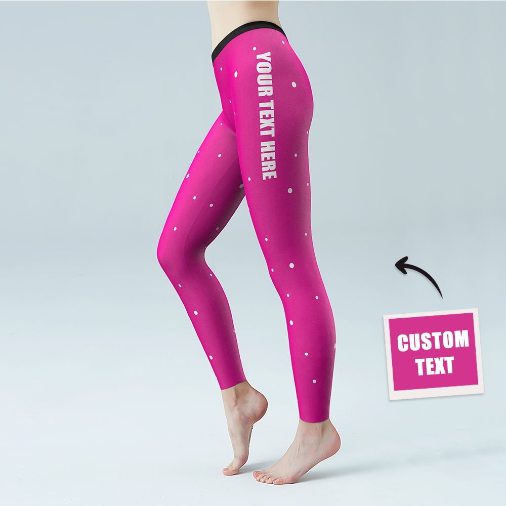 Pantalones De Yoga Para Mujer Leggings Personalizados Medias Personalizadas Con Tu Propio Texto - MyFaceSocksES