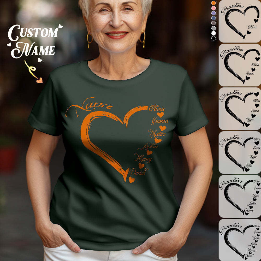 Camisetas Personalizadas Para Mamá Y Abuela, Camiseta Personalizada Con Nombre Para Niños, Regalos Para El Día De La Madre - MyFaceSocksES