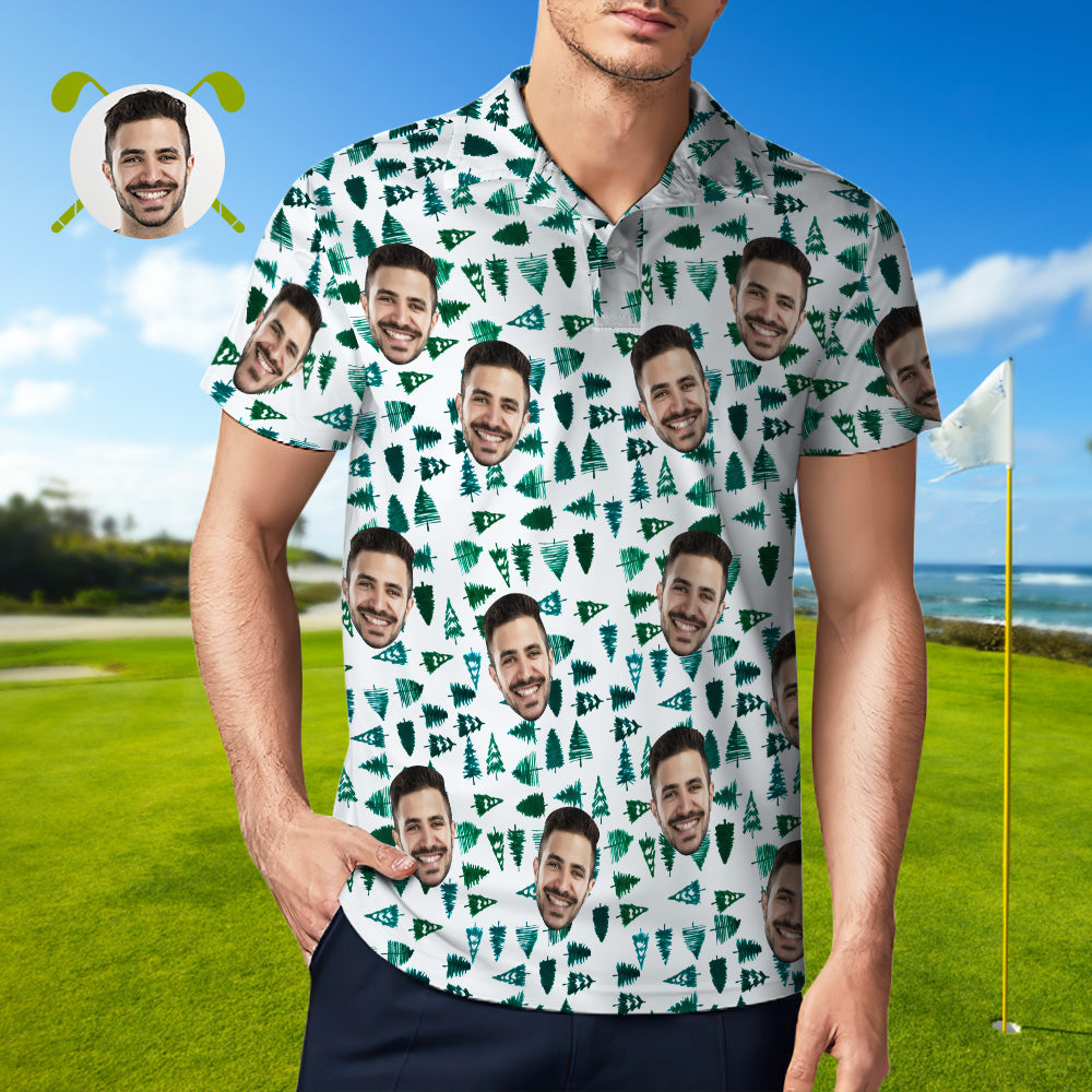 Polo Hawaiano Con Cara Personalizada Para Hombre Polo Pines