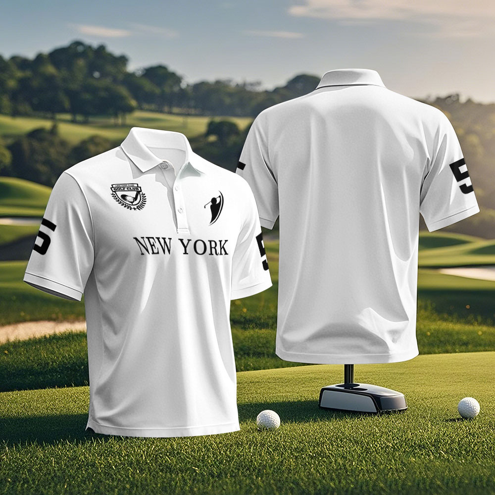 Polo De Golf Personalizado Con Logo Verde Azulado Y Palmeras Hawaianas, Ideal Como Regalo - MyFaceSocksES