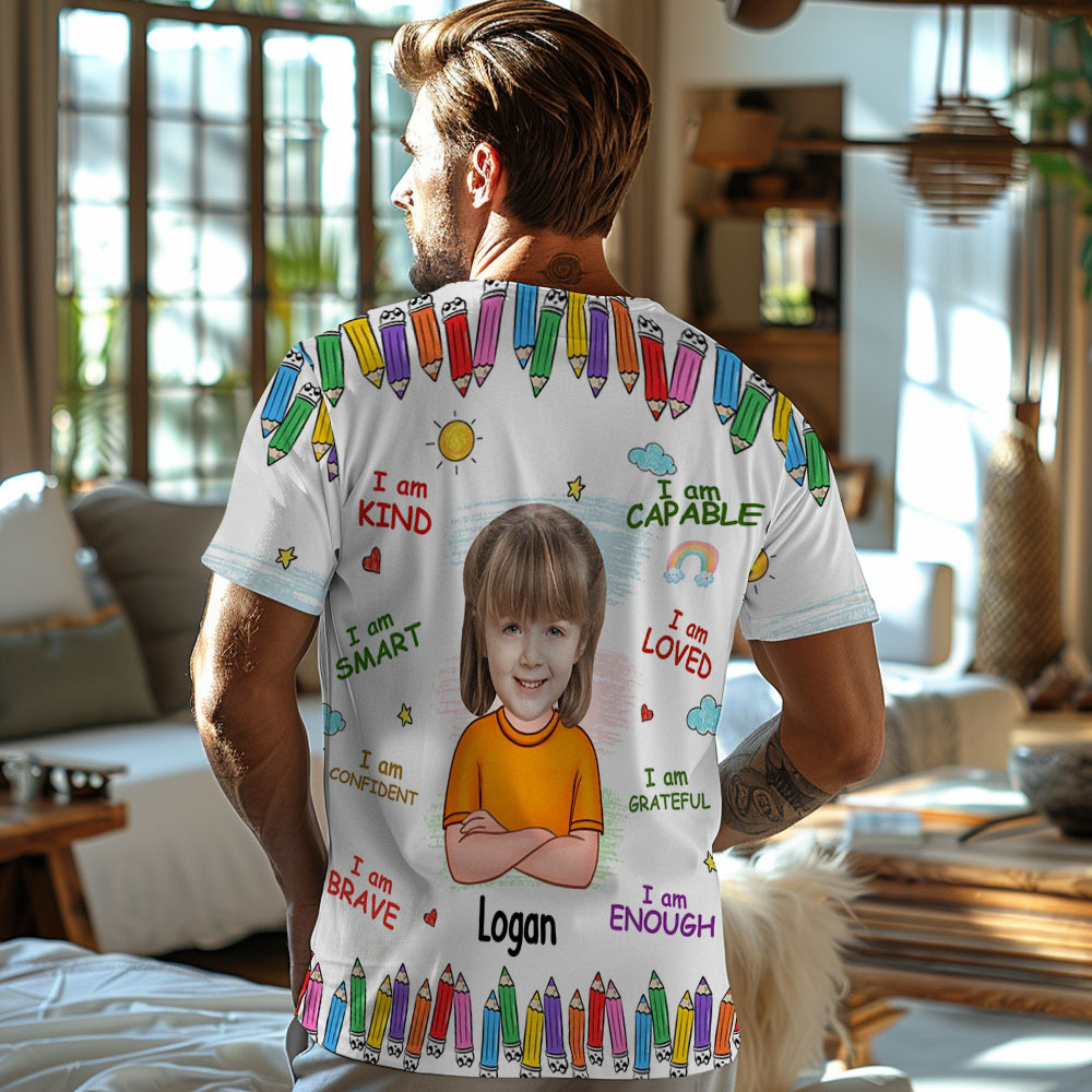 Camiseta Personalizada Para Papá, Camiseta Para El Día Del Padre, Camiseta Personalizada Para El Día Del Padre, Regalo De Superpapá - MyFaceSocksES