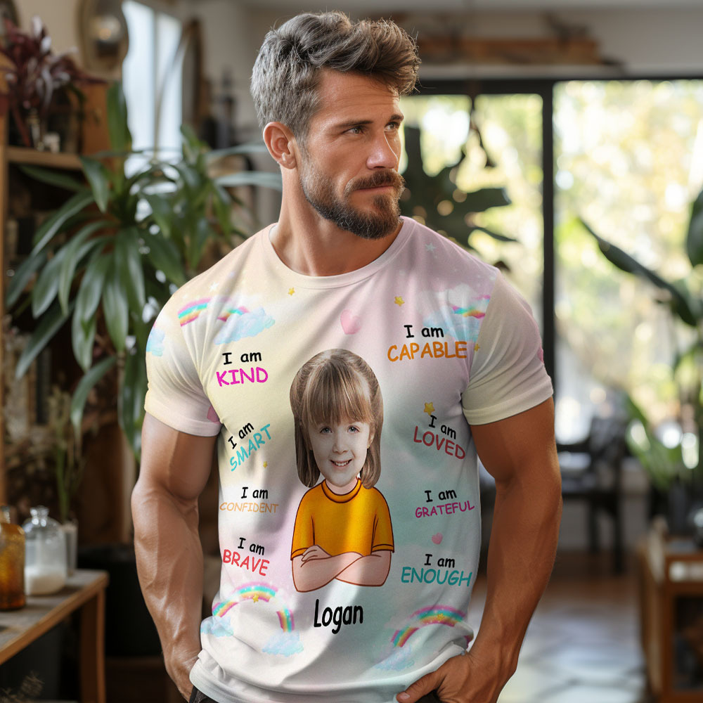 Camiseta Personalizada Para Papá, Camiseta Para El Día Del Padre, Camiseta Personalizada Para El Día Del Padre, Regalo De Superpapá - MyFaceSocksES