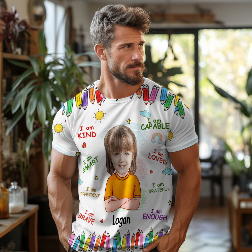 Camiseta Personalizada Para Papá, Camiseta Para El Día Del Padre, Camiseta Personalizada Para El Día Del Padre, Regalo De Superpapá - MyFaceSocksES