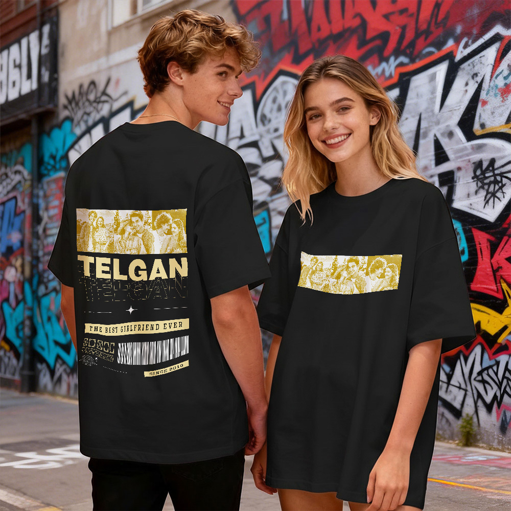 Camiseta Personalizada Con Foto De Pareja. Camiseta Con Foto Personalizada. Idea De Regalo Vintage Para Pareja. Aniversario. Regalo De San Valentín. - MyFaceSocksES