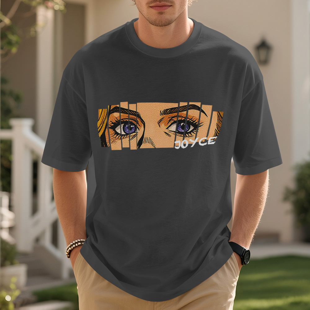 Camisa Retro Personalizada De Ojos Cómicos, Camiseta Gráfica Con Nombre Personalizado, Camiseta Estética única Con Arte De Ojos, Ropa De Calle Personalizable Para Mujeres Y Hombres - MyFaceSocksES