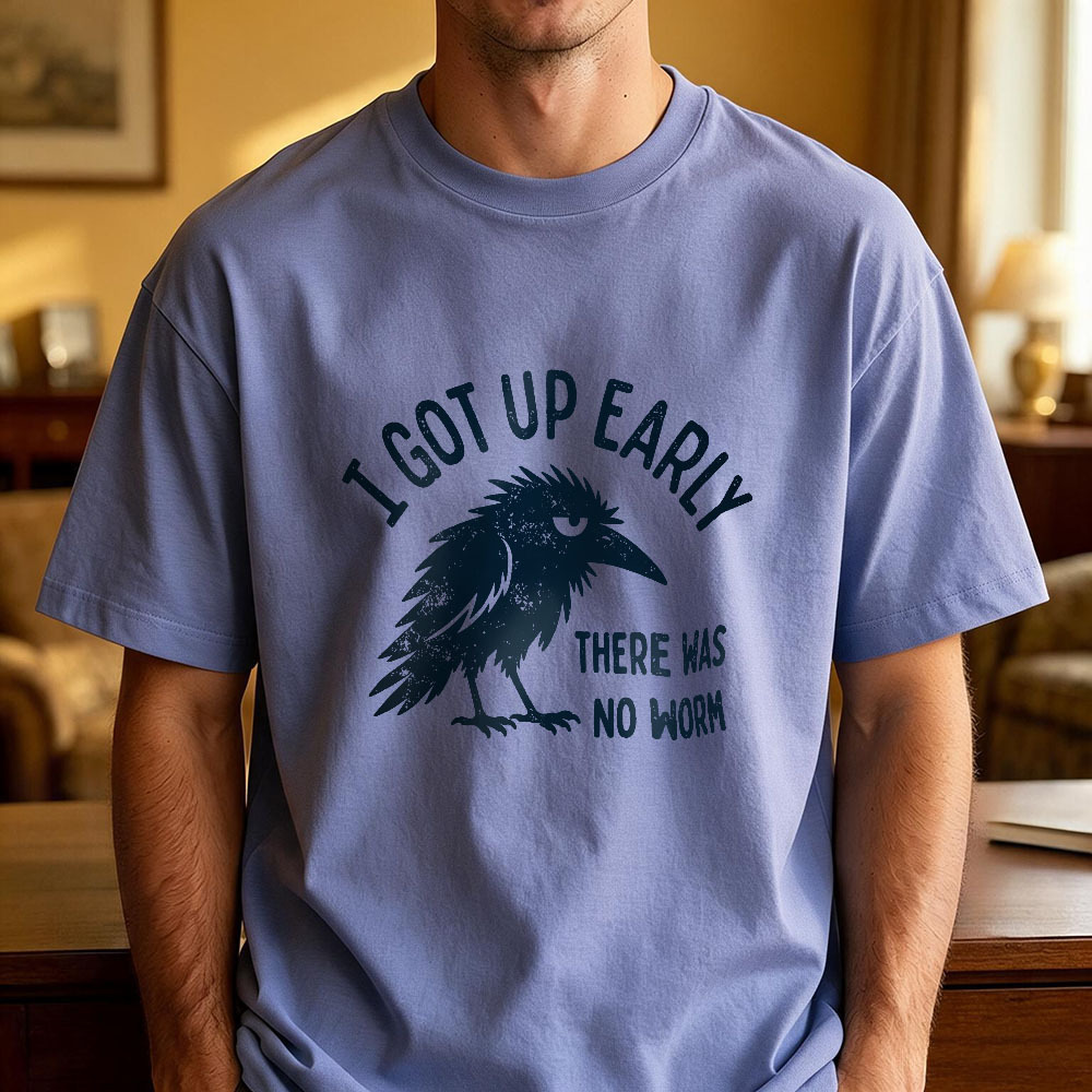 Camiseta Vintage Grumpy Crow Para Regalo De Navidad – Camiseta Divertida Para Madrugadores Para Hombres Y Mujeres - MyFaceSocksES