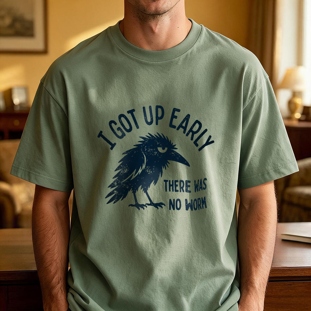 Camiseta Vintage Grumpy Crow Para Regalo De Navidad – Camiseta Divertida Para Madrugadores Para Hombres Y Mujeres - MyFaceSocksES