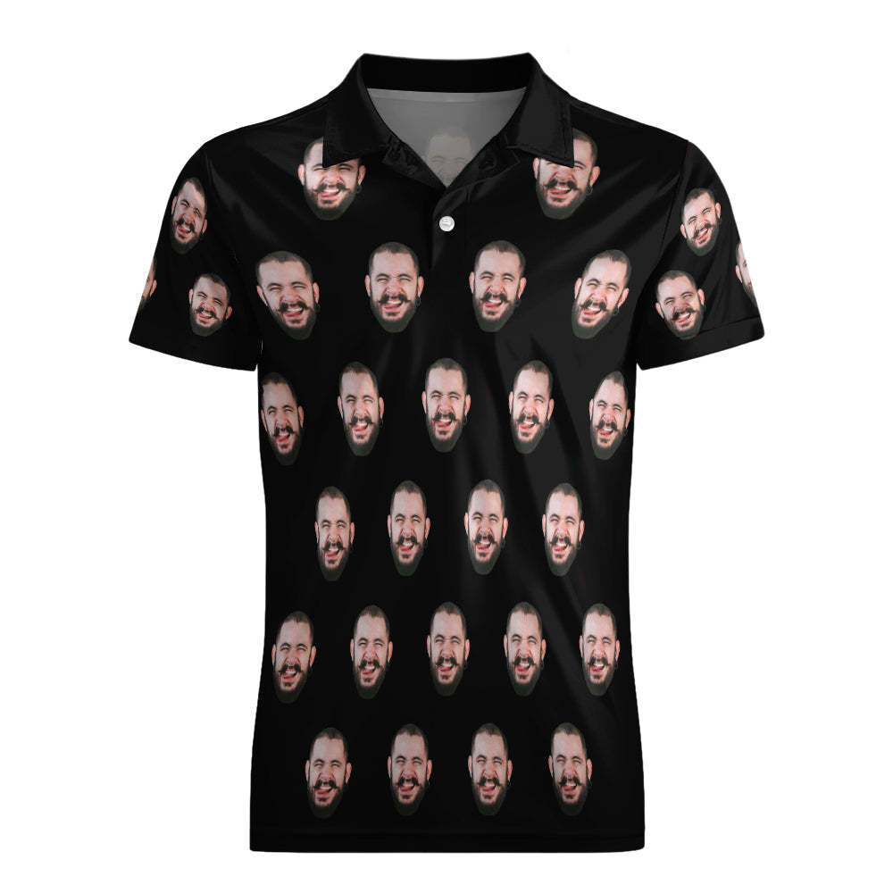 Camisa Polo Personalizada Con Cara Para Hombre Camisas De Golf Personalizadas Para Él - MyFaceSocksES