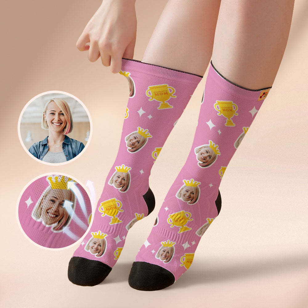 Calcetines Faciales Transpirables Personalizados Regalos Del Día De La Madre De Mamá Gloriosa - MyFaceSocksES