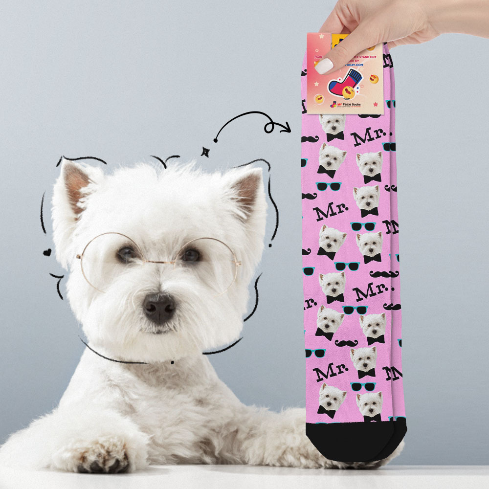 Calcetines De Cara Completa Personalizados Mr Cute Socks Foto Personalizada Diseño Personalizado La Mejor Idea De Regalo - MyFaceSocksES