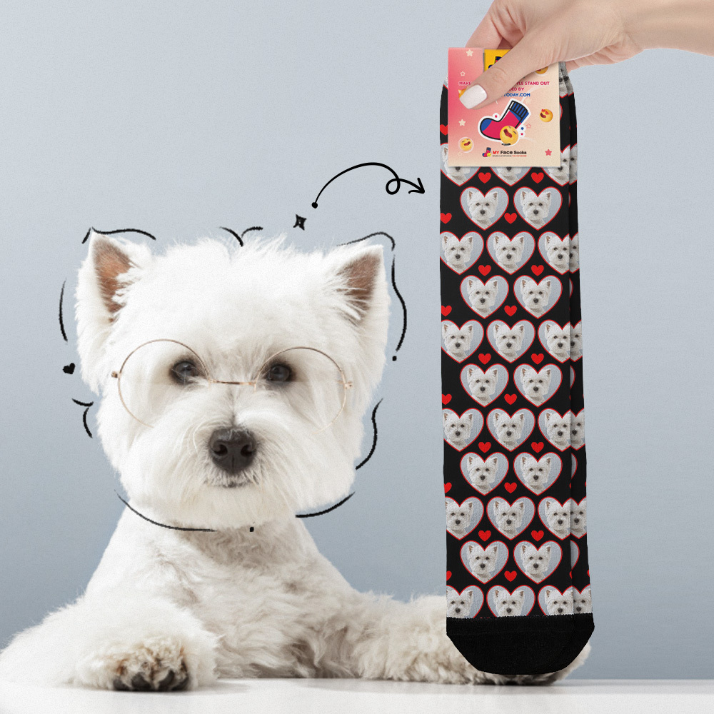 Calcetines Personalizados Con Caras, Transpirables Y Multifacéticos, Con Fotos Coloridas Y Texto 'te Amo', Regalo. - MyFaceSocksES