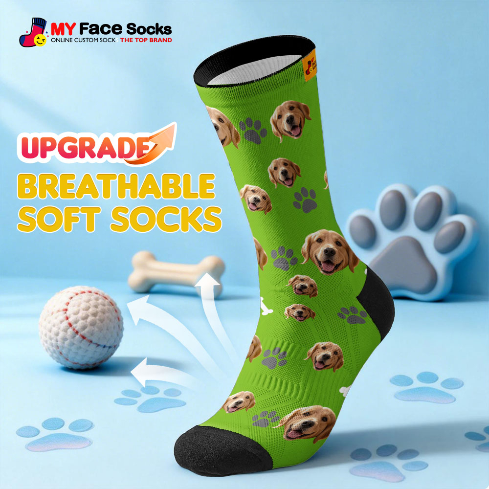 Calcetines Personalizados Con Temática De Mascota Linda, Calcetines De Regalo Personalizados Para Amantes De Las Mascotas Con Foto - MyFaceSocksES