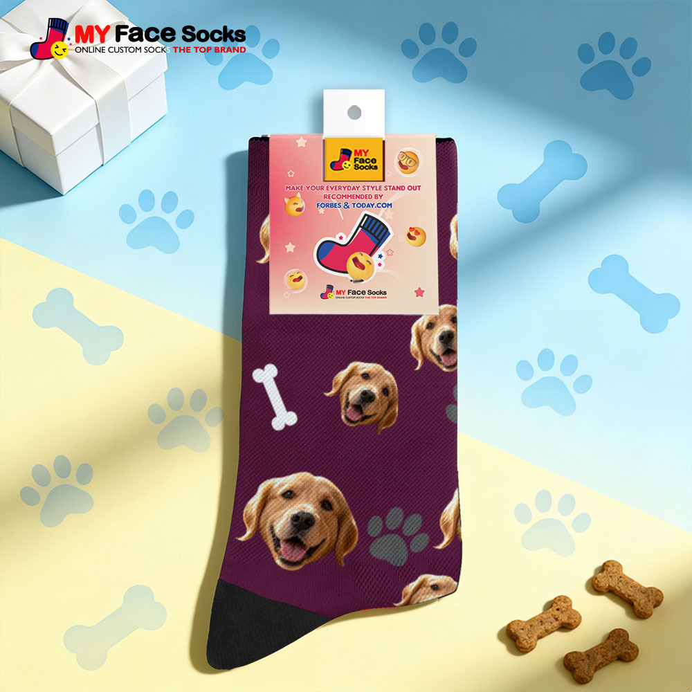 Calcetines Personalizados Con Temática De Mascota Linda, Calcetines De Regalo Personalizados Para Amantes De Las Mascotas Con Foto - MyFaceSocksES