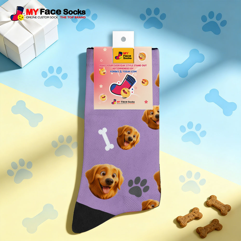 Calcetines Personalizados Con Temática De Mascota Linda, Calcetines De Regalo Personalizados Para Amantes De Las Mascotas Con Foto - MyFaceSocksES