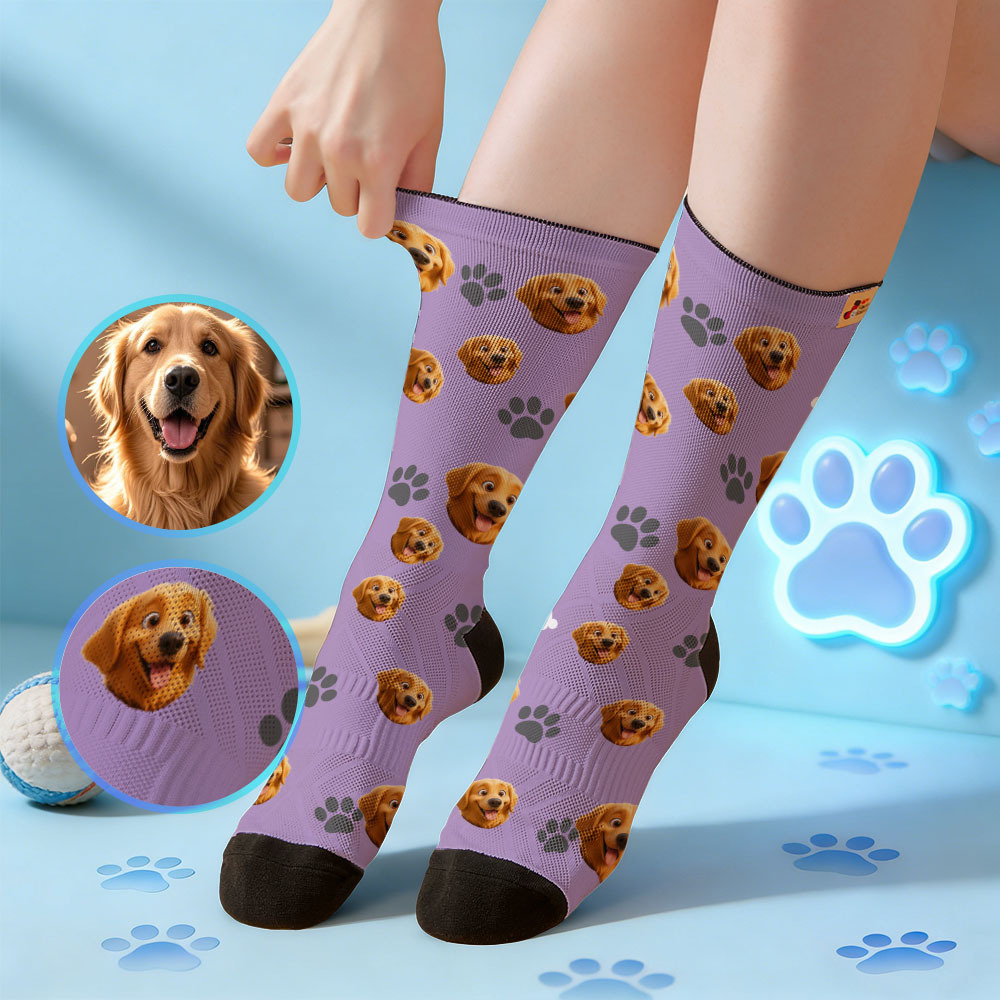 Calcetines Personalizados Con Temática De Mascota Linda, Calcetines De Regalo Personalizados Para Amantes De Las Mascotas Con Foto - MyFaceSocksES
