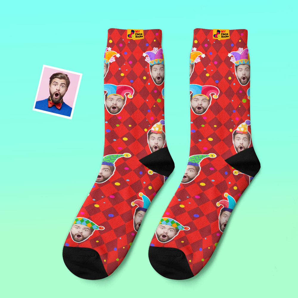 Calcetines De Cara Personalizados Regalo Del Día De San Valentín Añadir Imágenes Y Nombre Calcetines De Cara Divertidos - MyFaceSocksES