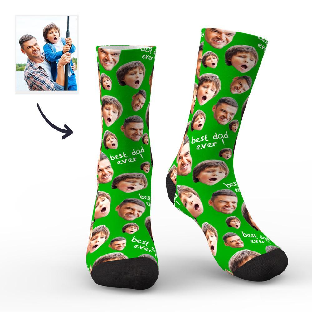 Calcetines Con Cara Personalizada Para El Mejor Papá - MyFaceSocksES