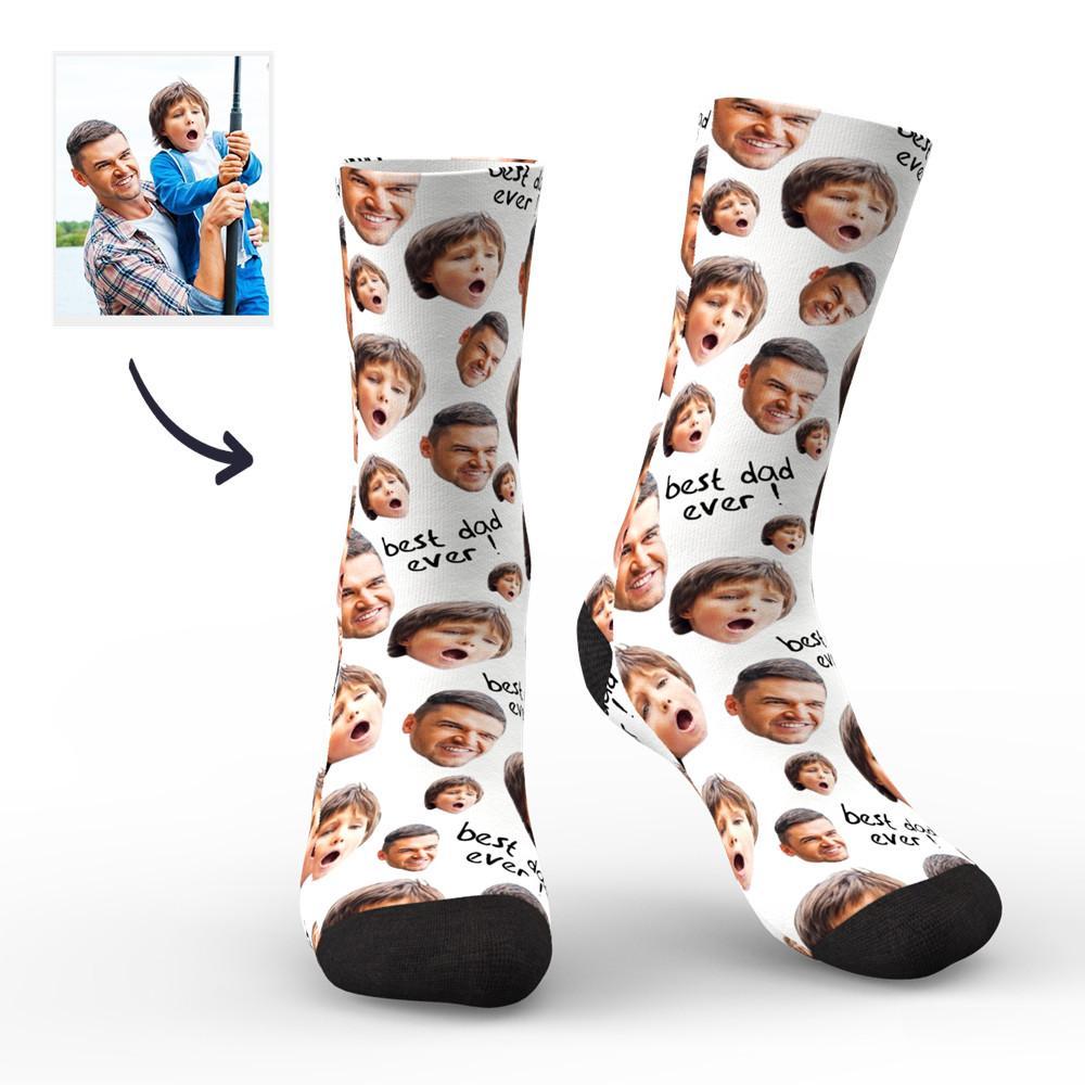 Calcetines Con Cara Personalizada Para El Mejor Papá - MyFaceSocksES