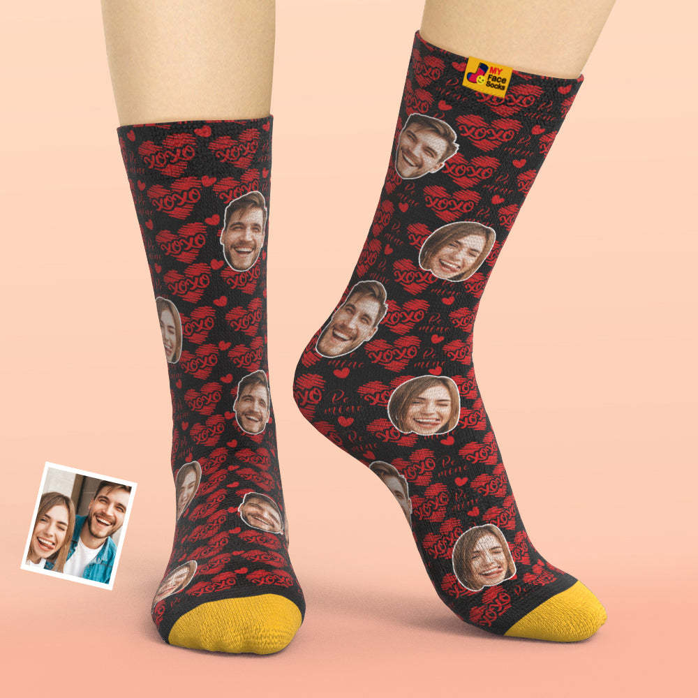 Calcetines Impresos Digitalmente En 3d Personalizados My Face Socks Agregar Imágenes Y Nombre - Xoxo - MyFaceSocksES