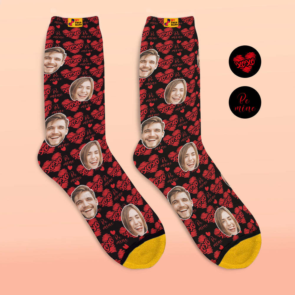 Calcetines Impresos Digitalmente En 3d Personalizados My Face Socks Agregar Imágenes Y Nombre - Xoxo - MyFaceSocksES