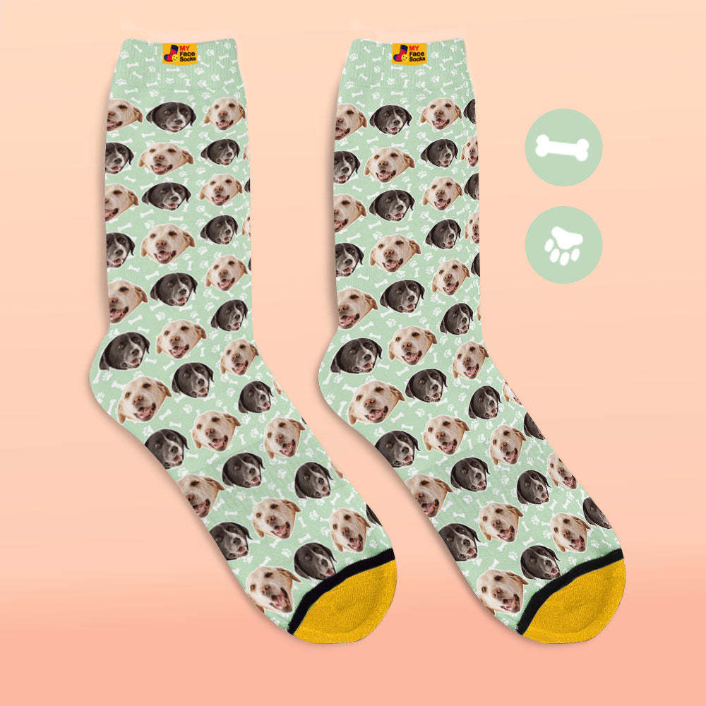 Calcetines Impresos Digitales 3d Personalizados Calcetines Para Perros Dos Caras - MyFaceSocksES