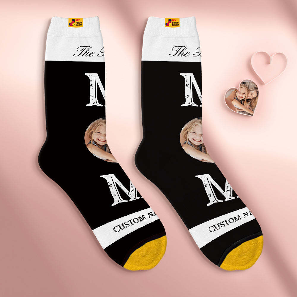 Calcetines Personalizados Para La Cara, Regalos Personalizados Para El Día De La Madre, Calcetines Impresos Digitales En 3d Para La Mejor Mamá - MyFaceSocksES