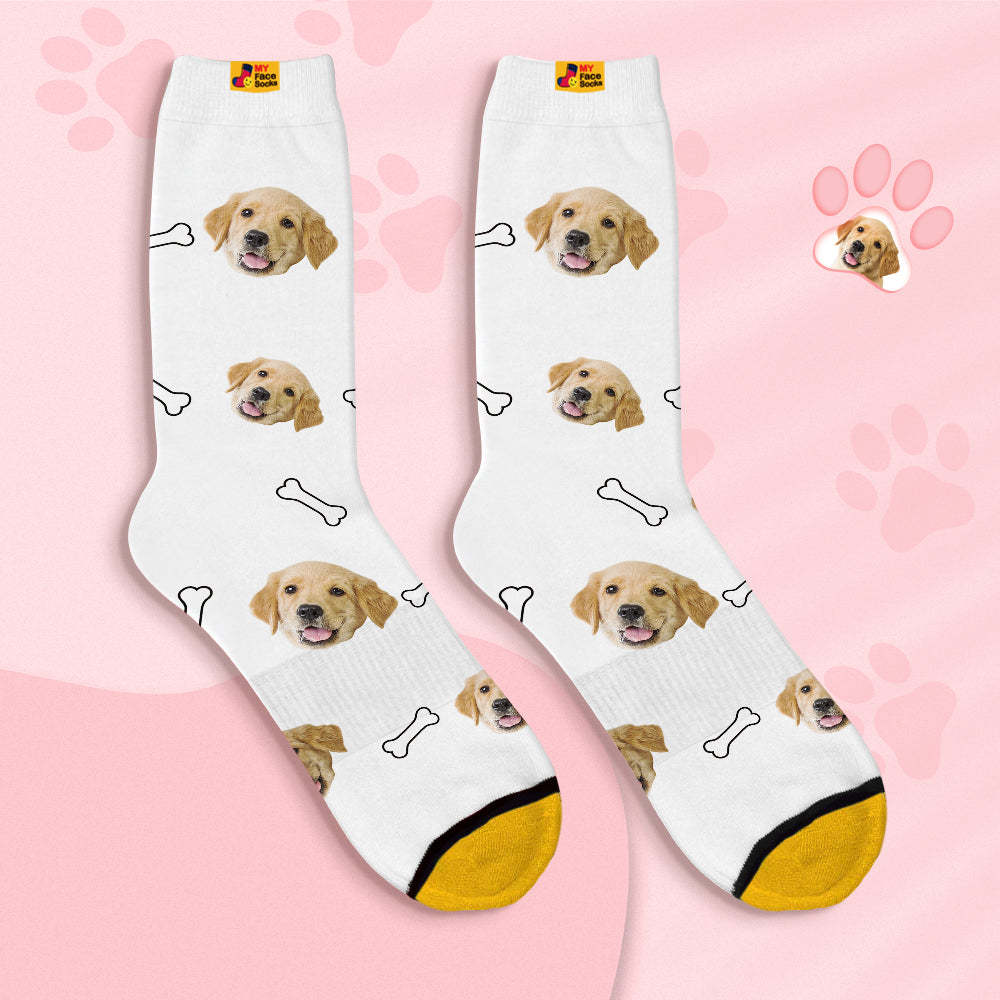 Calcetines De Cara Personalizados Calcetines Impresos Digitales 3d Personalizados Cara De Mascota De Mosaico - MyFaceSocksES