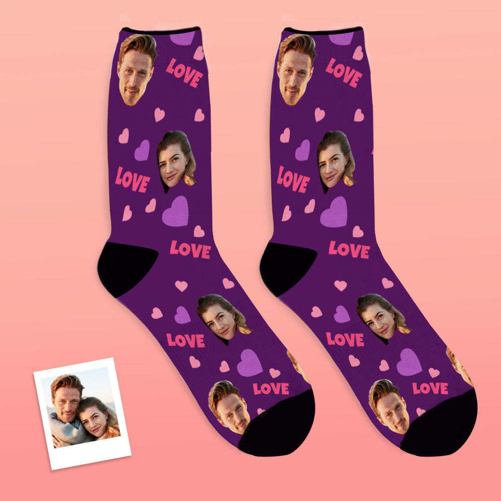 Calcetines De Cara Personalizados Calcetines De Foto Personalizados Regalo Para La Familia - Amor - MyFaceSocksES