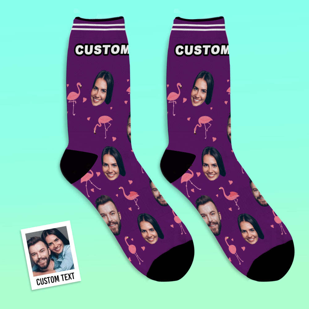 Calcetines De Cara Personalizados Calcetines De Foto Personalizados Regalo Para La Familia - Flamant - MyFaceSocksES