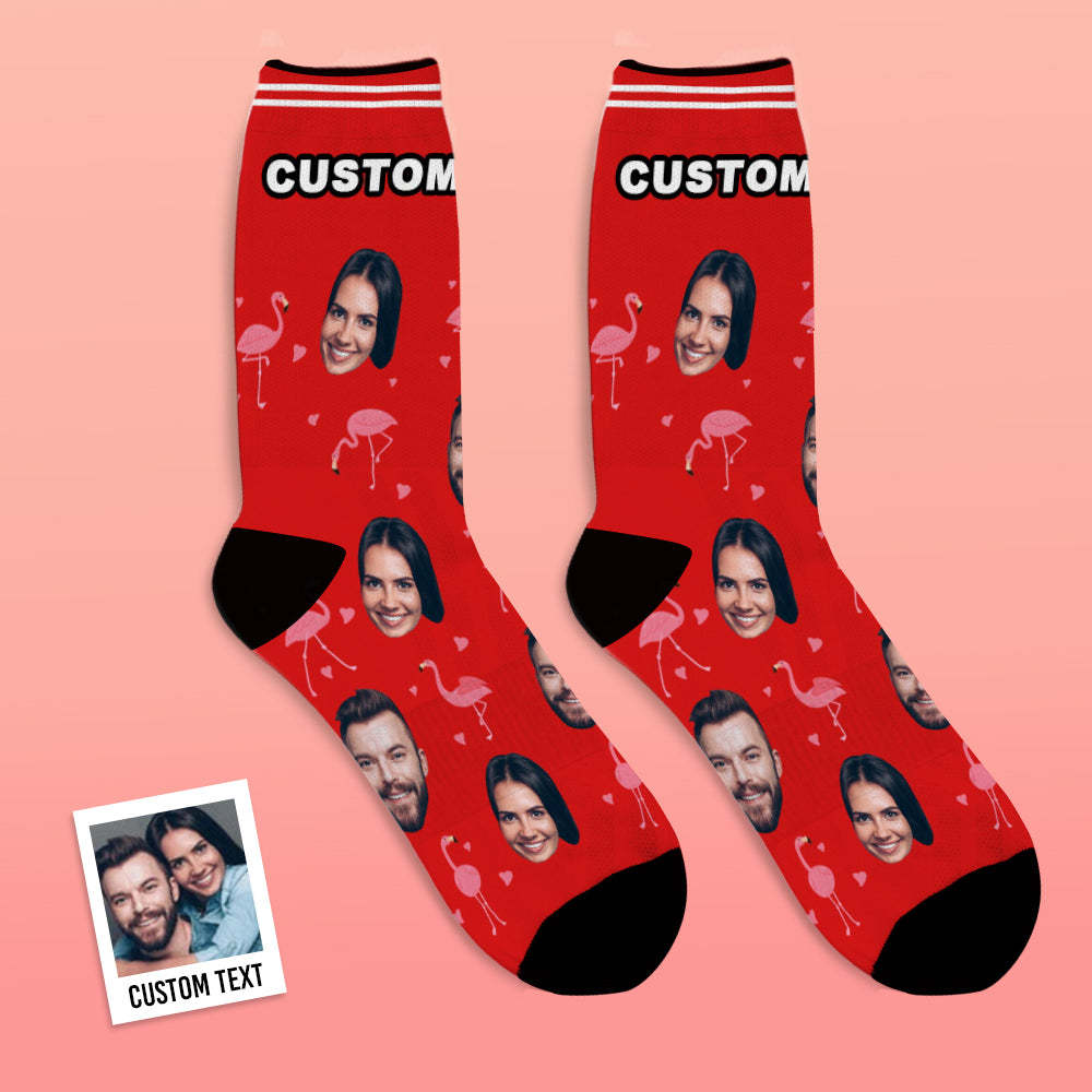 Calcetines De Cara Personalizados Calcetines De Foto Personalizados Regalo Para La Familia - Flamant - MyFaceSocksES