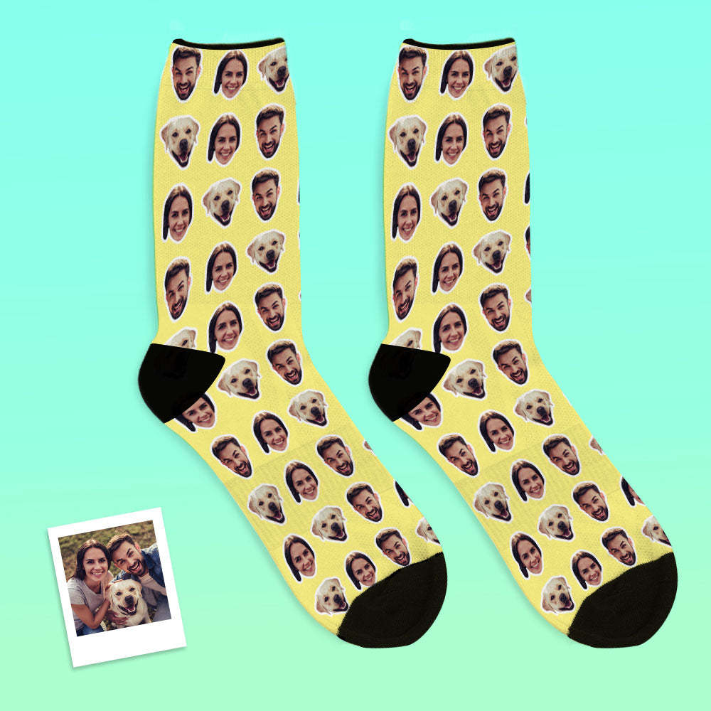 Calcetines Coloridos Personalizados Con Tu Foto - Dos Caras - MyFaceSocksES