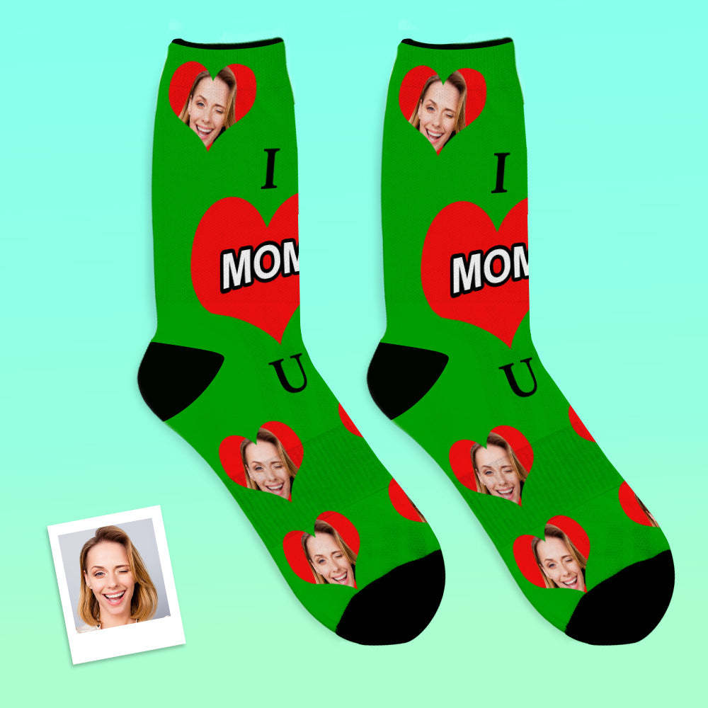 Calcetines De Cara Personalizados I Love Dad - MyFaceSocksES