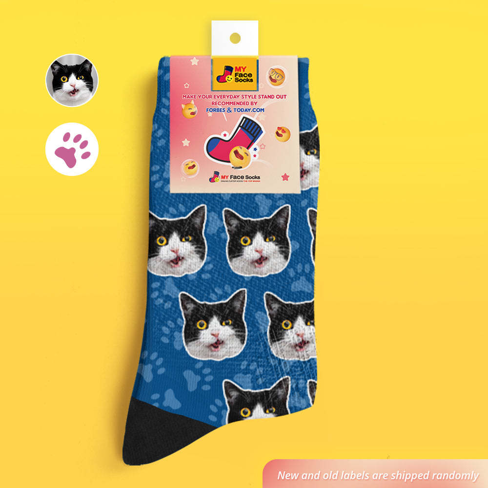 Calcetín Cara Gato Personalizado - MyFaceSocksES