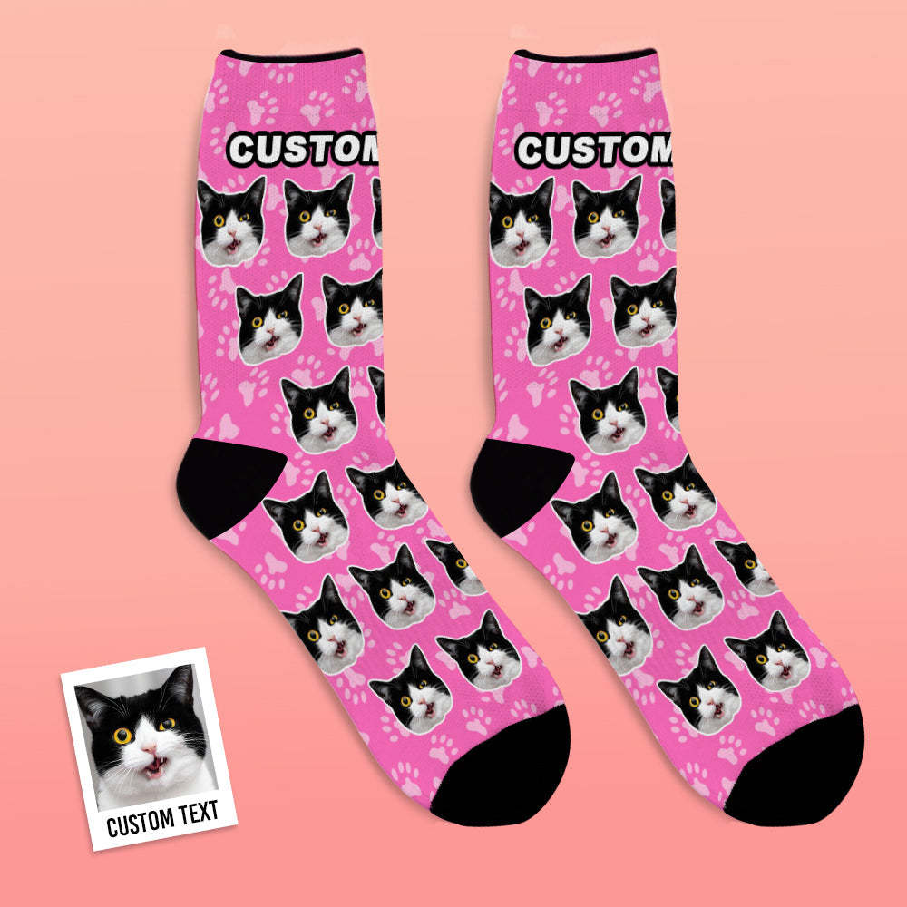 Calcetín Cara Gato Personalizado - MyFaceSocksES