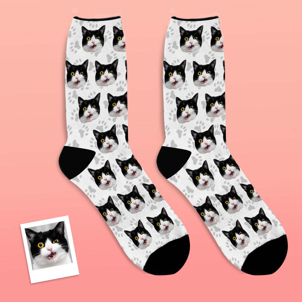 Calcetín Cara Gato Personalizado - MyFaceSocksES