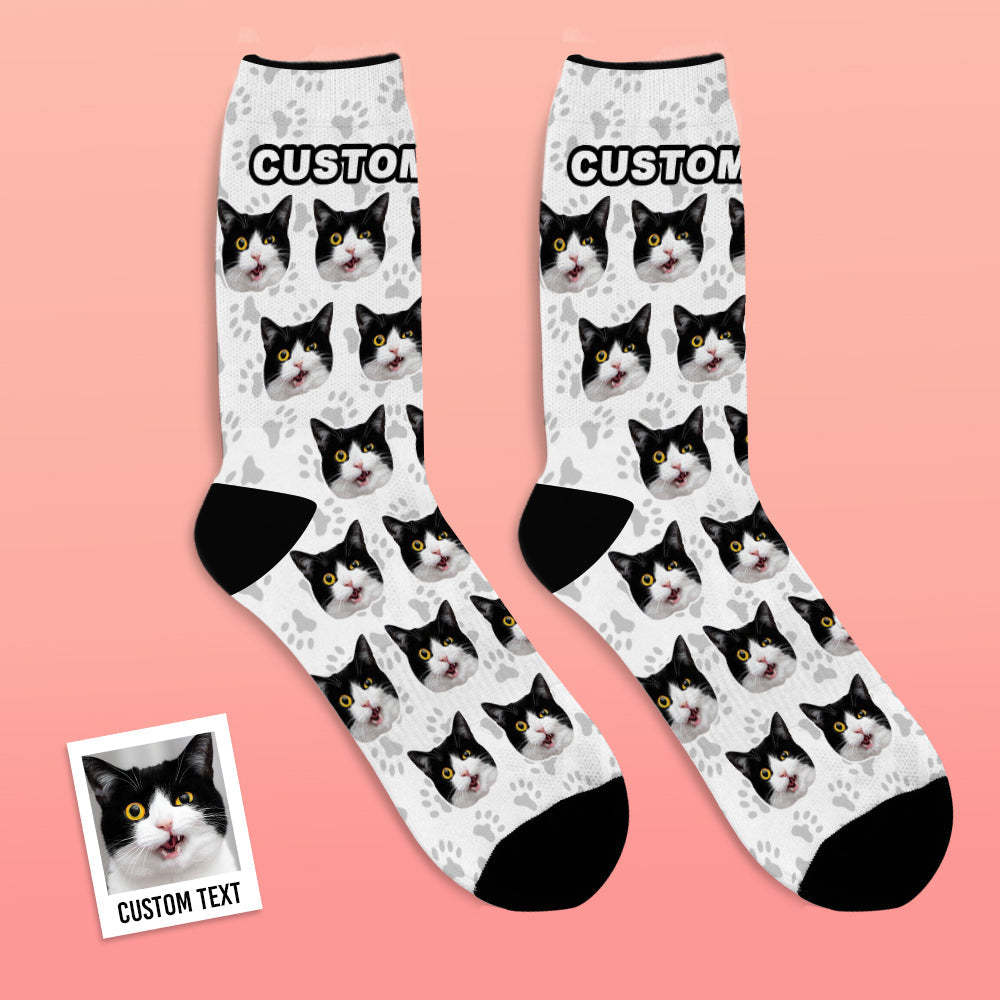 Calcetín Cara Gato Personalizado - MyFaceSocksES