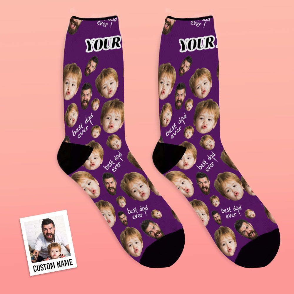 Calcetas Cara Personalizadas Al Mejor Papá - MyFaceSocksES